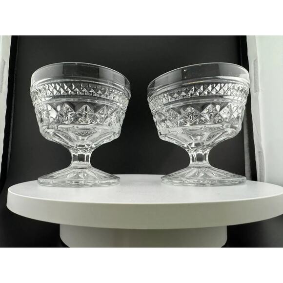 Anchor Hocking Wexford Clear Glass Sherbet Dishes - Picture 1 of 5